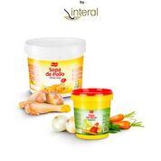 Dehydrated soups in tubs